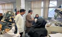 بازدید رئیس آزمایشگاه مرکز سلامت وزارت بهداشت از آزمایشگاه بیمارستان فیروزگر