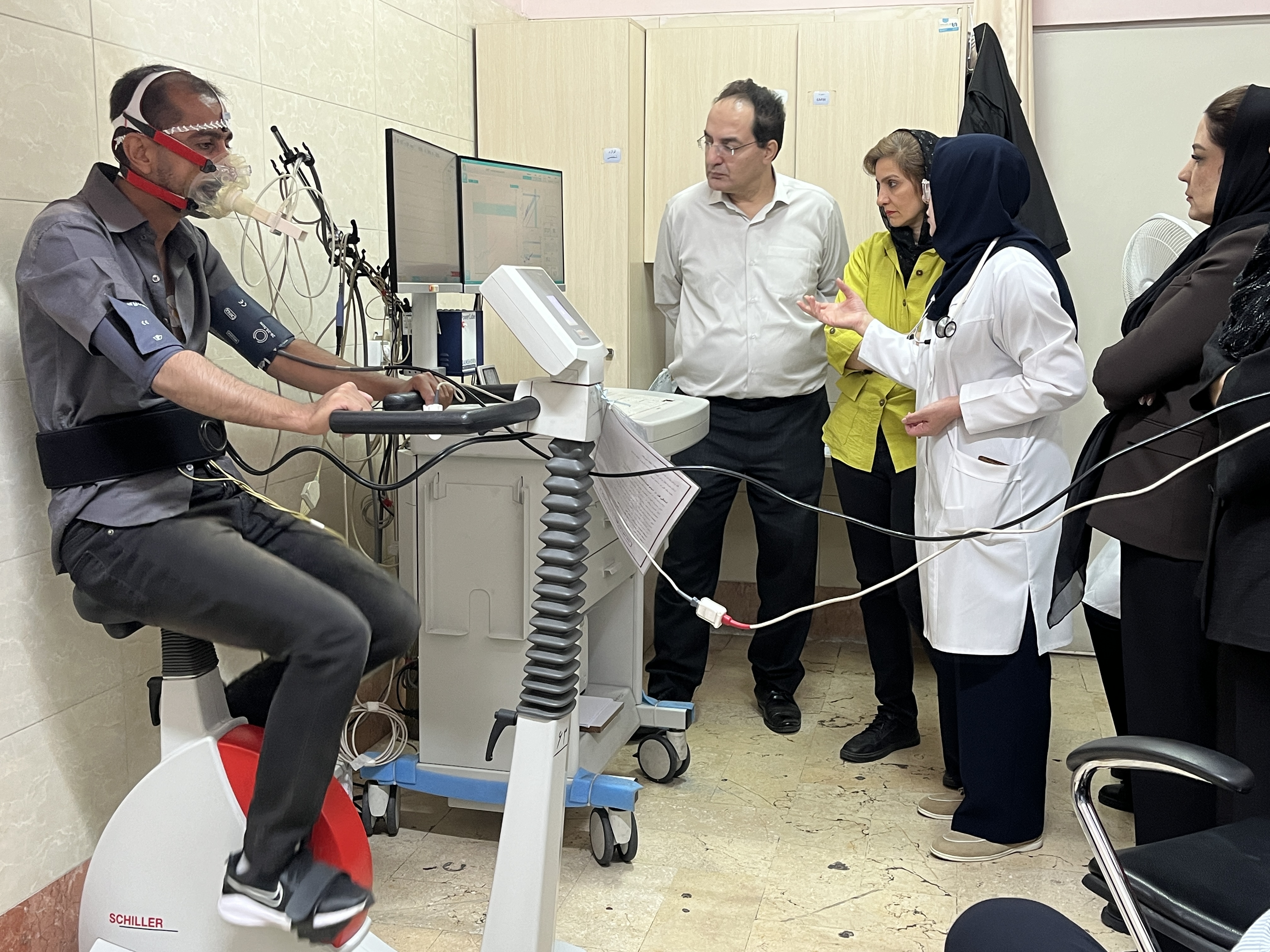 برگزاری کارگاه آزمون ورزش قلبی‌ریوی (CPET) در بیمارستان فیروزگر